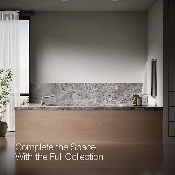 Kohler Tempered T22024-4-BN Deck Mounted Roman Tub Filler in Brushed Nickel