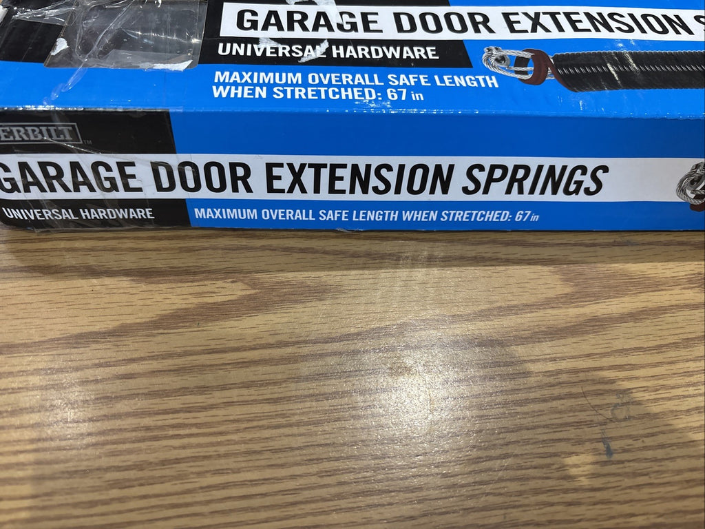 EVERBILT GARAGE DOOR EXTENSHION SPRINGS 160 LB MAX STRETCH LENGHT 67 IN. (2PK)