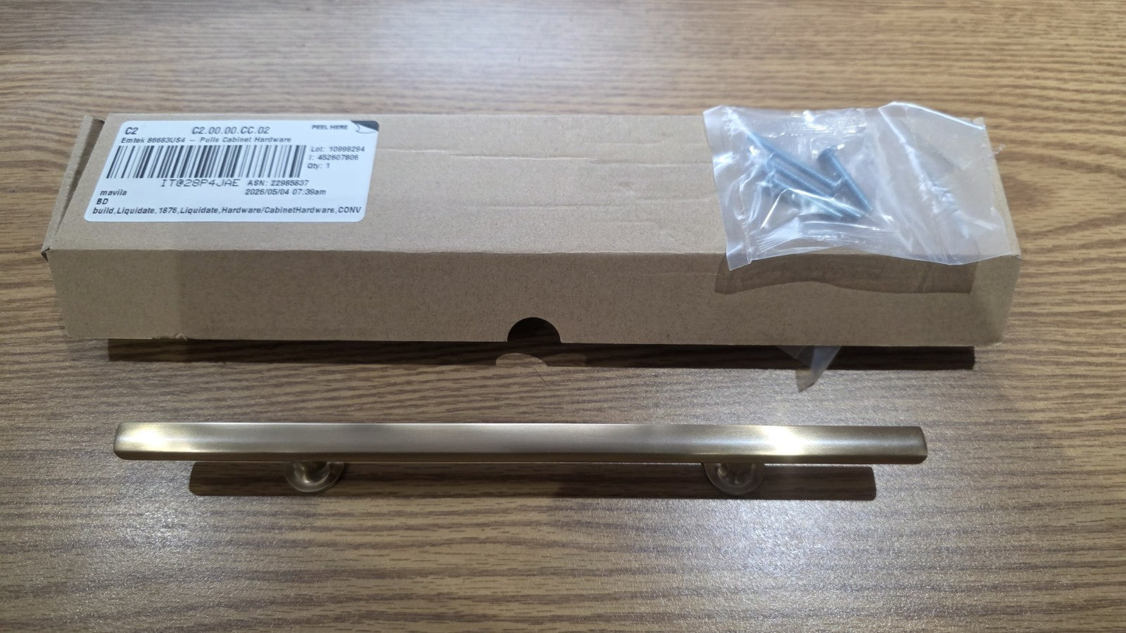 Emtek 86683US4 Freestone 6" Bar Pull from Urban Modern Collection