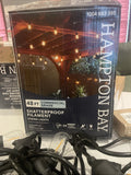 Hampton Bay 48 ft Commercial Shatterproof LED String Lights 24 Bulbs Outdoor