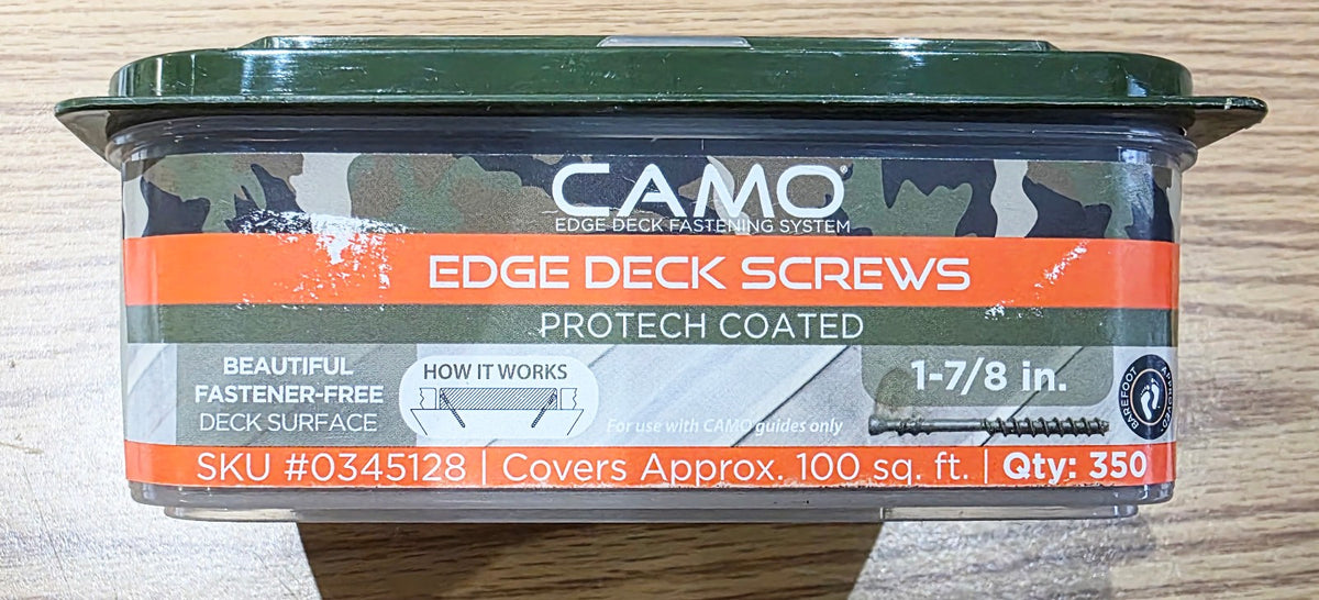 CAMO 30566 2-3/8" Edge Deck Screws T15 Star Drive 350ct ProTech Coated USA
