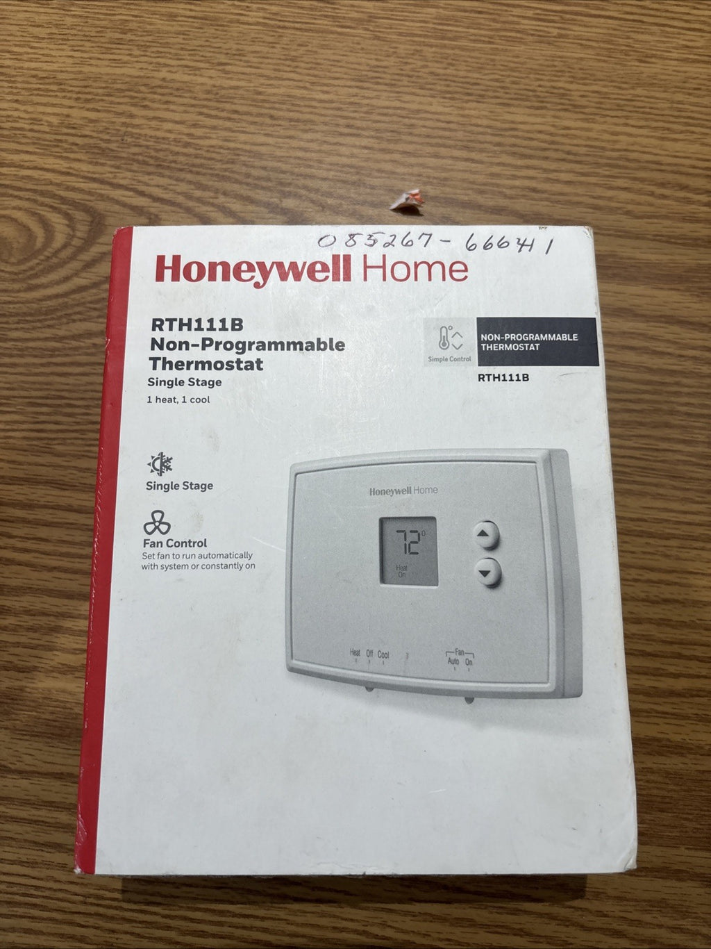 Honeywell Thermostat Home RTH111B1024 Digital Non-Programmable Heating Cooling