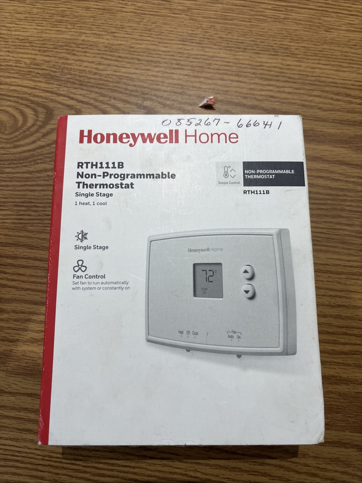 Honeywell Thermostat Home RTH111B1024 Digital Non-Programmable Heating Cooling