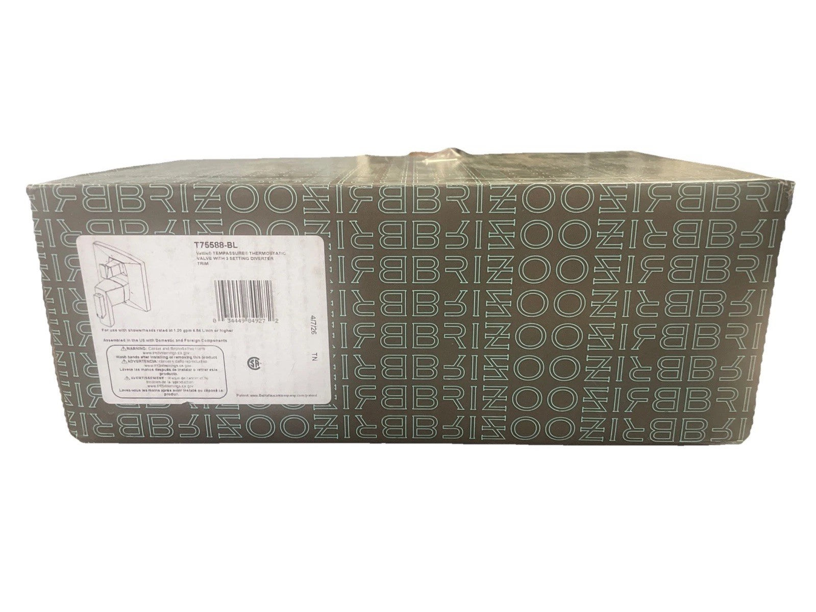 Brizo T75588-BL  Vettis Valve Trim with Integrated Volume Control - READ