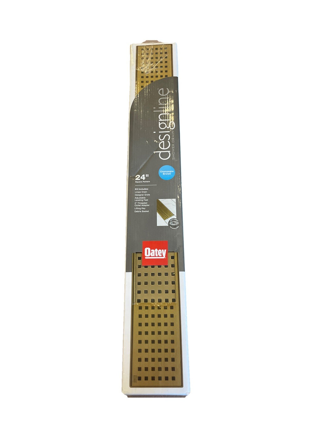 Oatey Designline 24”  Linear Shower Drain Champagne Bronze - *READ*