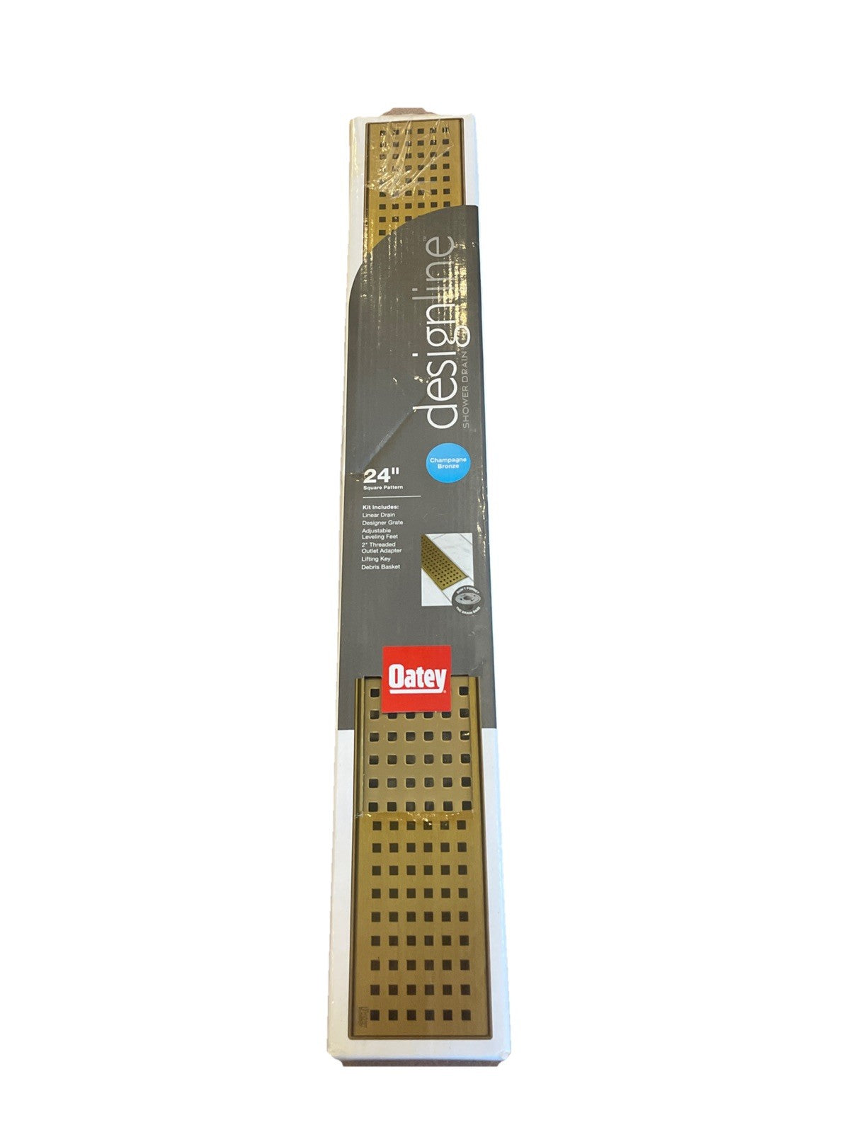 Oatey Designline 24”  Linear Shower Drain Champagne Bronze - *READ*