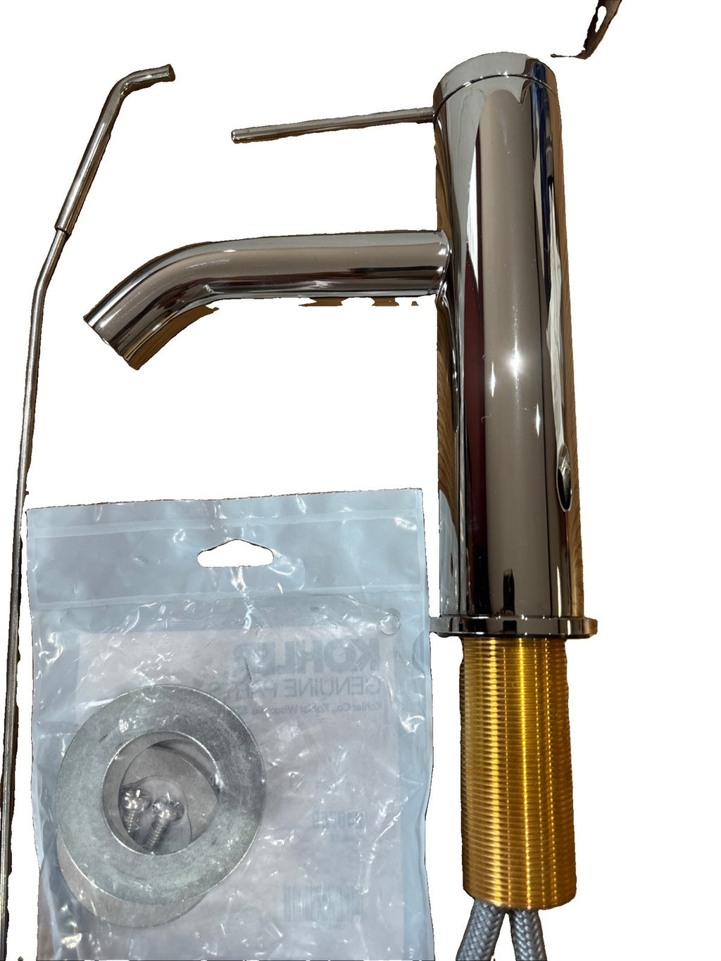 KOHLER 77958-4A-SM Components Single-Handle 1.2 GPM Bathroom Sink Faucet Nickel