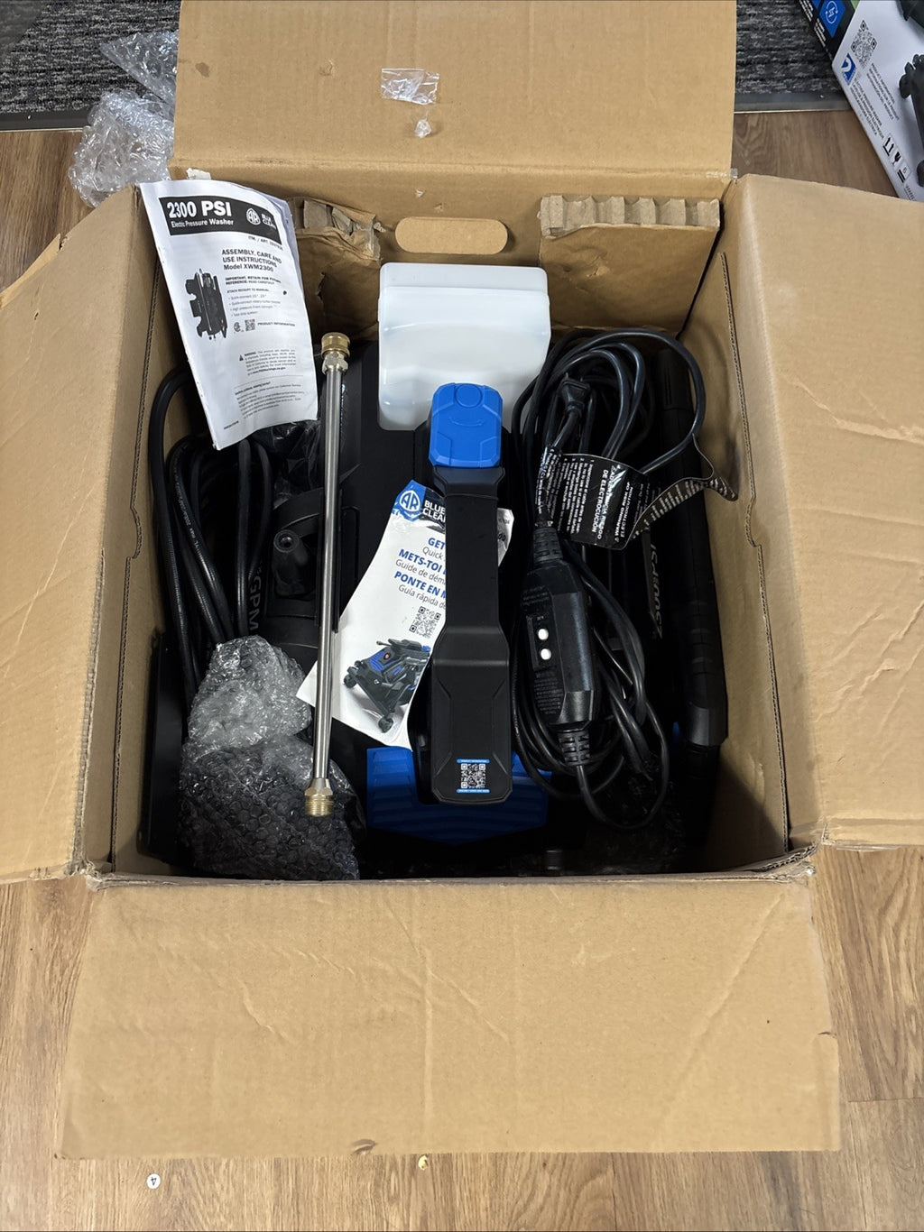 AR Blue Clean Portable Electric Pressure Washer 2300 PSI 1.3 GPM XWM2300