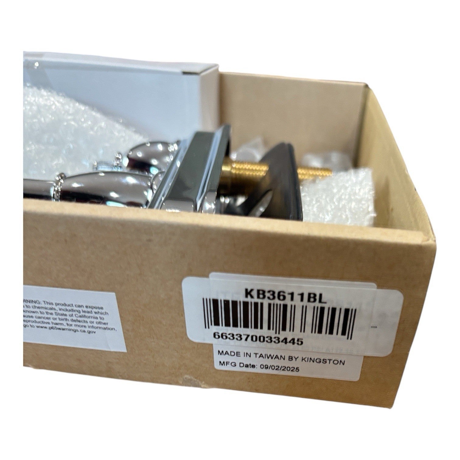 Kingston Brass KB3611-BL Vintage 1.2 GPM Centerset Bathroom Faucet - Chrome