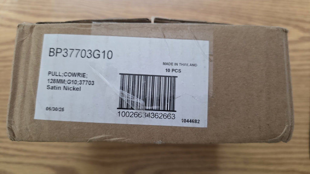 Amerock BP37703G10 Cowrie 128mm Satin Nickel 5-1/16" Pull NEW Box Of 10