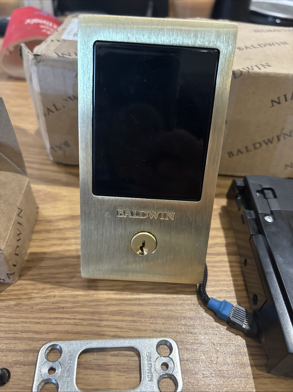 Baldwin 8225.044.ZW Touchscreen Minneapolis Z-Wave Deadbolt - Brass *READ*