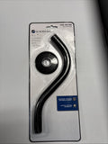 Glacier Bay 9 in. Curved Shower Arm with Flange in Black 1006 309 566