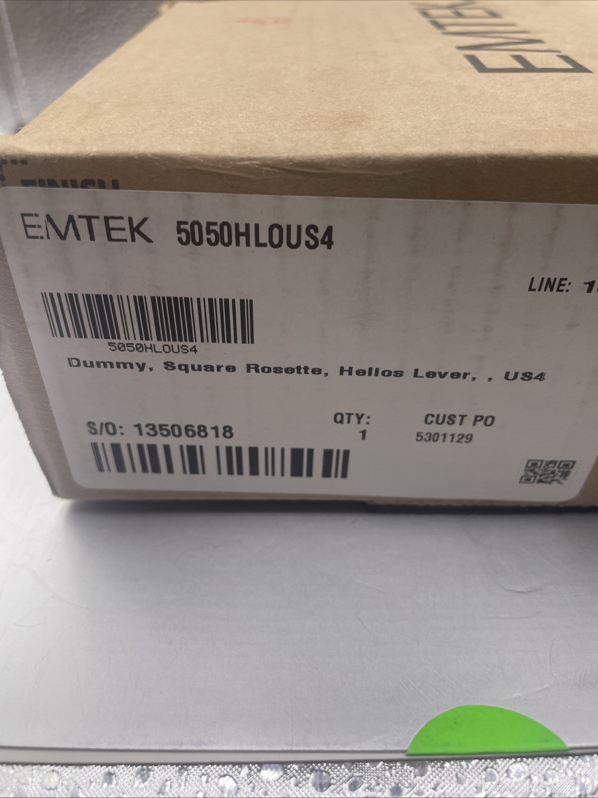 Emtek 505HLOUS4 Helios Satin Brass Dummy Lever Set - *READ!!*