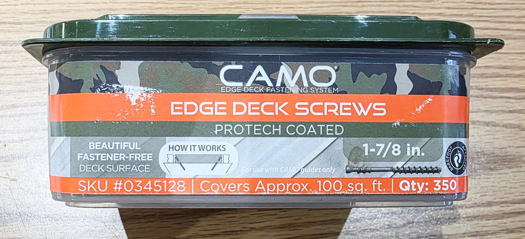 CAMO 30566 2-3/8" Edge Deck Screws T15 Star Drive 350ct ProTech Coated USA