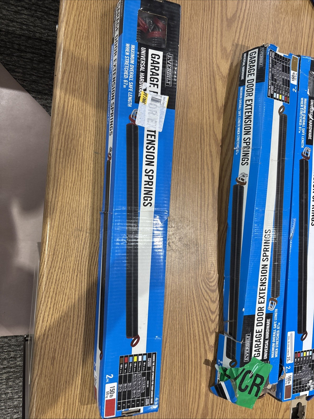 Set Of 2 Garage Door Extension Springs. 150 Lb 