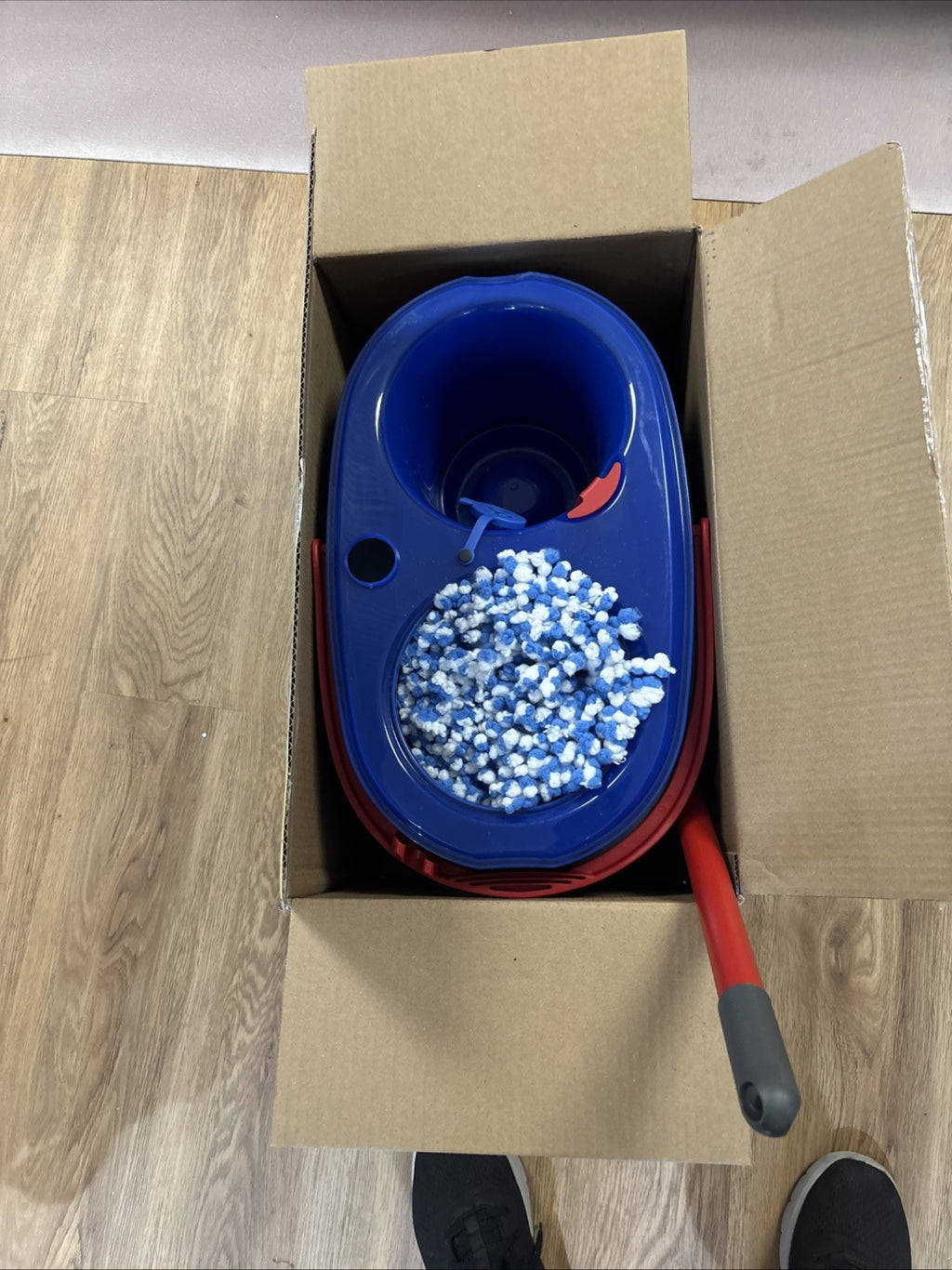 O-Cedar Easywring Rinseclean Microfiber Spin Mop & Bucket Floor Cleaning System,