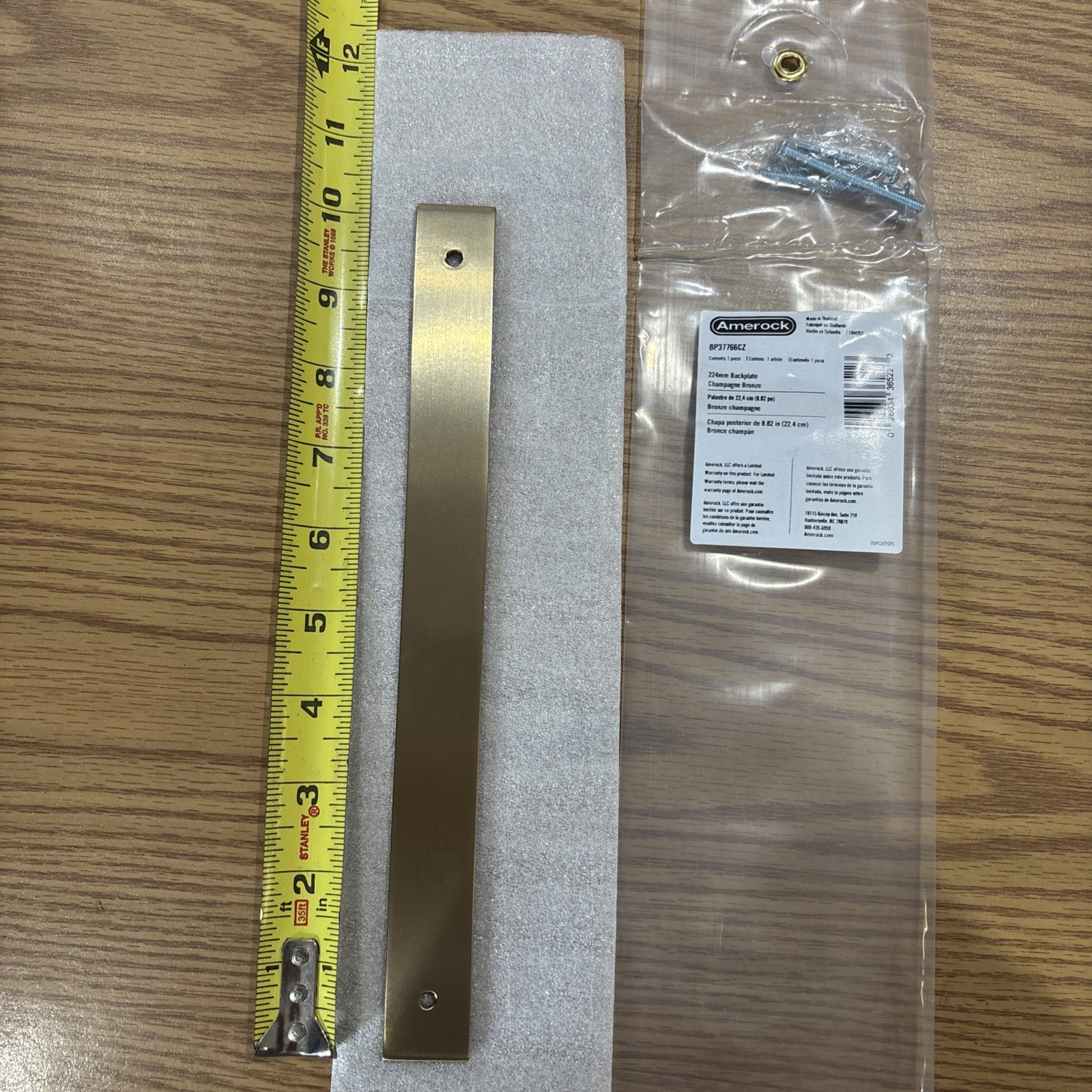 10x Amerock Champagne Bronze 224 Mm Backplate BP37766cz