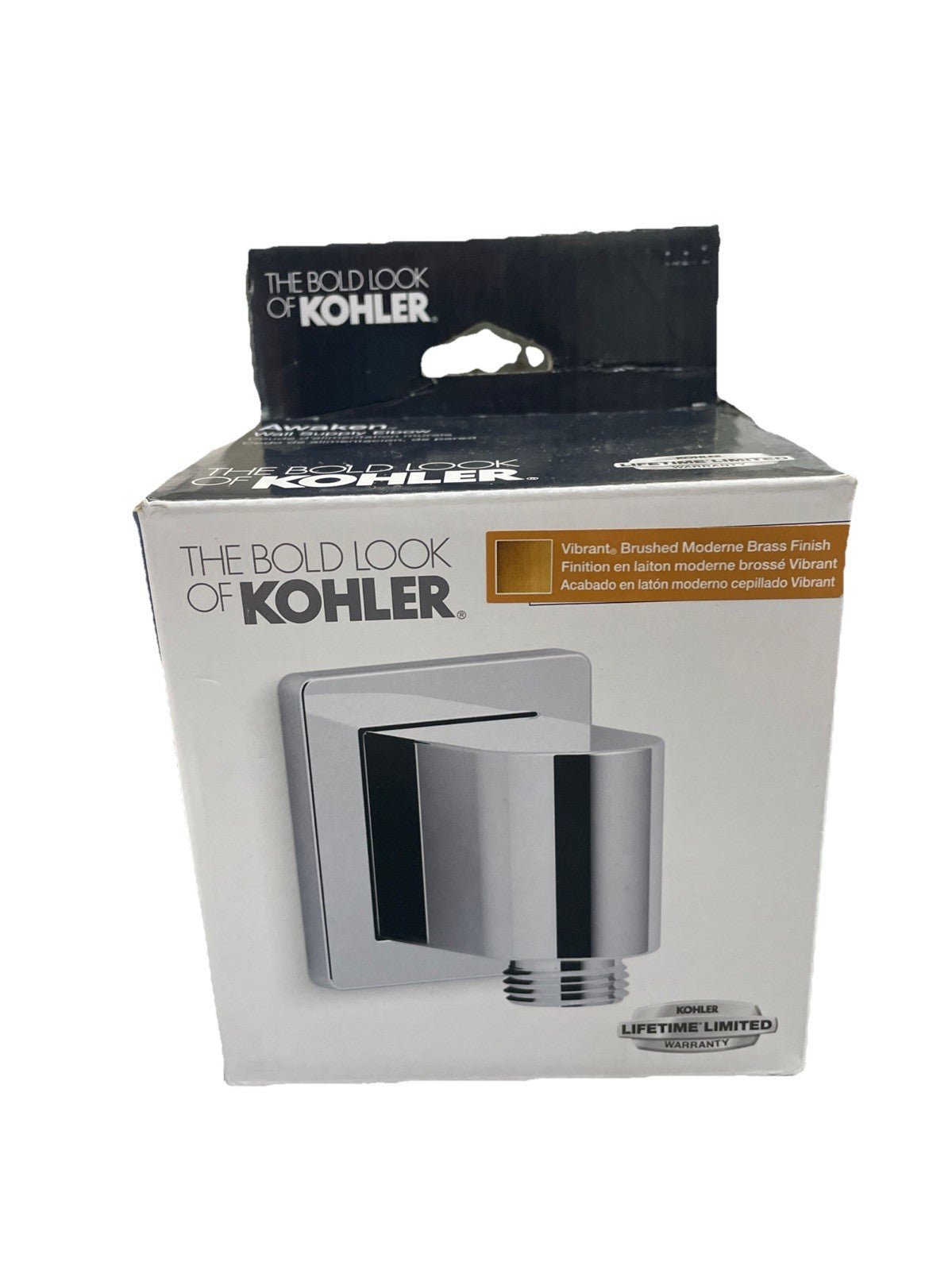 Kohler K-98350-2MB Awaken Wall Supply Elbow - Vibrant Brushed Moderne Brass