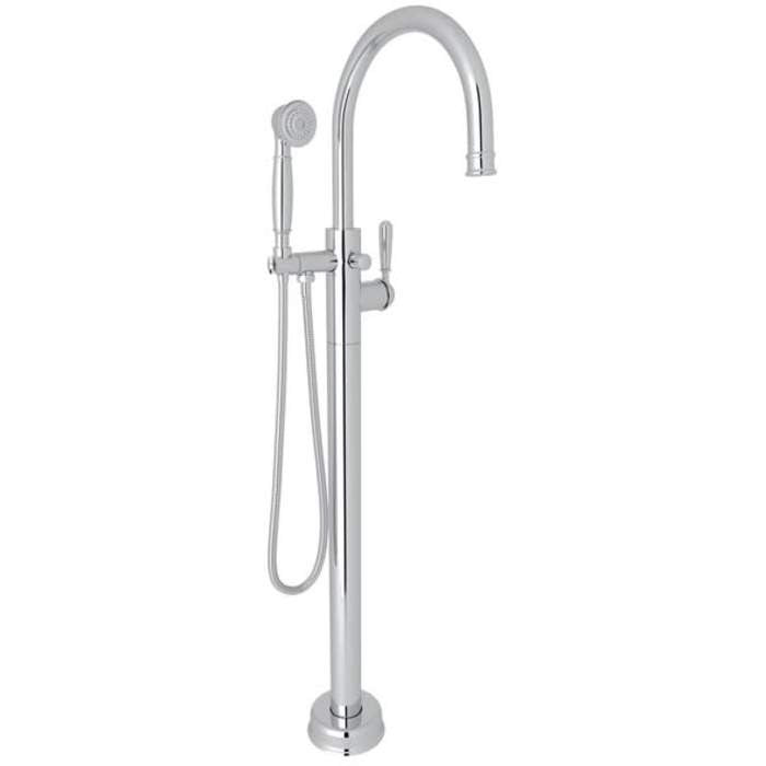 Rohl TTD06HF1LMAPC Traditional Floor Mount Tub Filler Polished Chrome Brand New