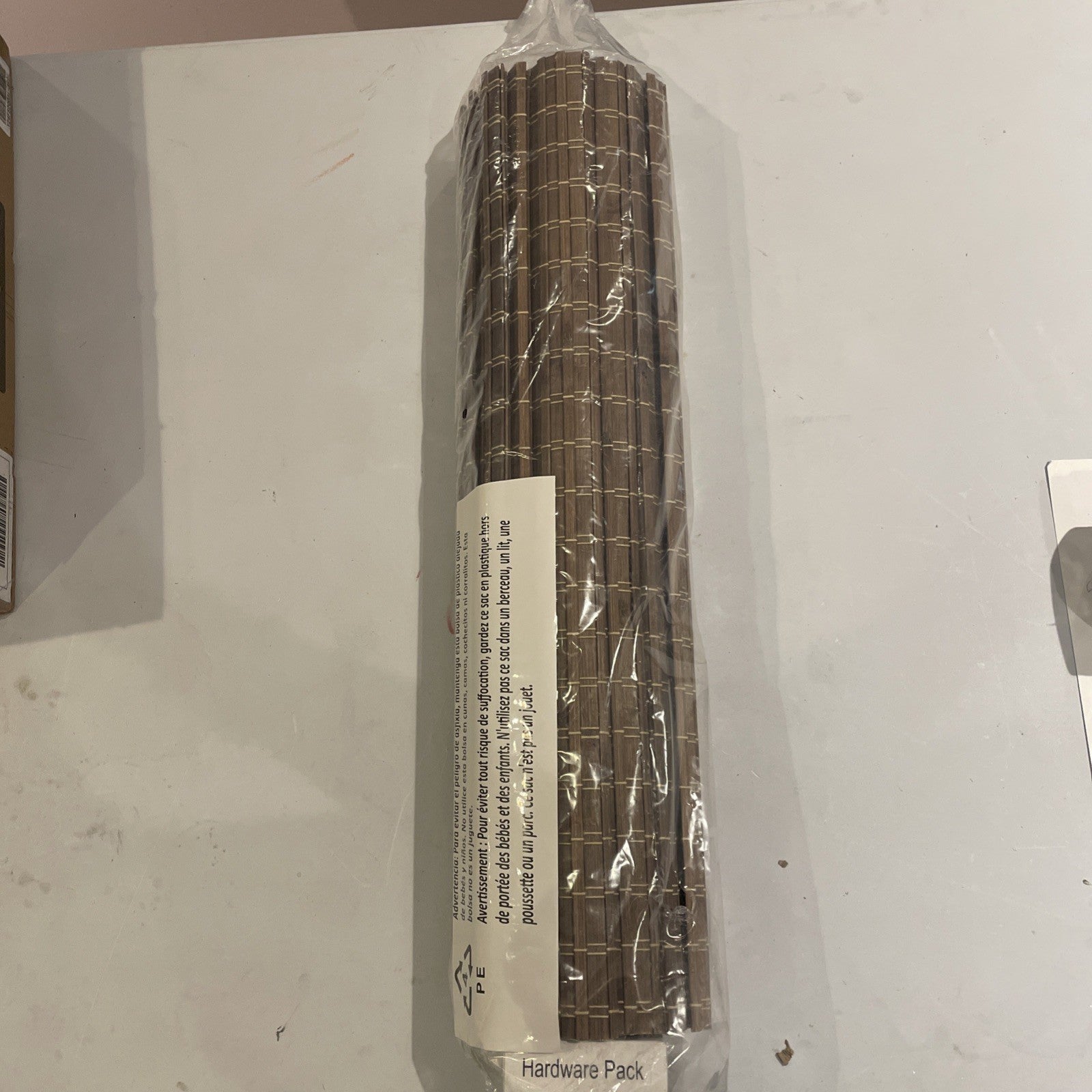 UNISHADES Cordless Bamboo Roman Shades - (21.5" W ×64" H) - BDP-Driftwood