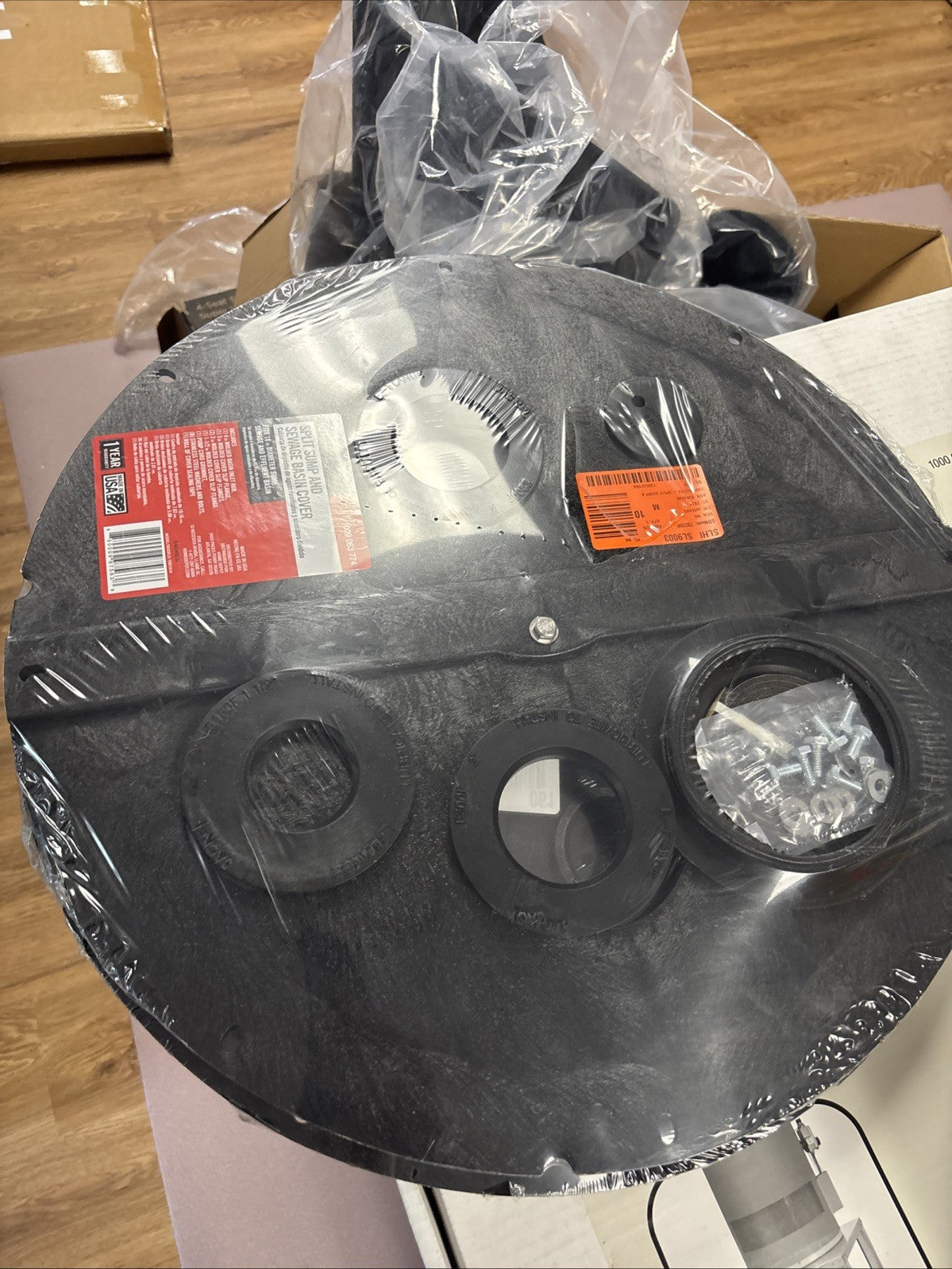 Everbilt Split Sump and Sewage Basin Cover Fits 18" Basin Model THD1014 Black