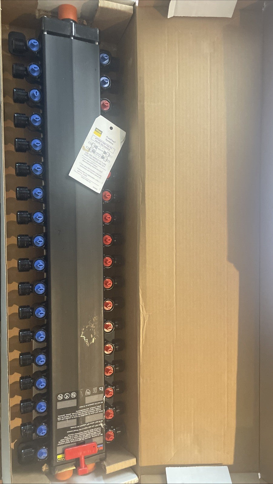 Viega ManaBloc 1/2" x 36 Port Distribution Manifold 49645 - 16 Hot/20 Cold