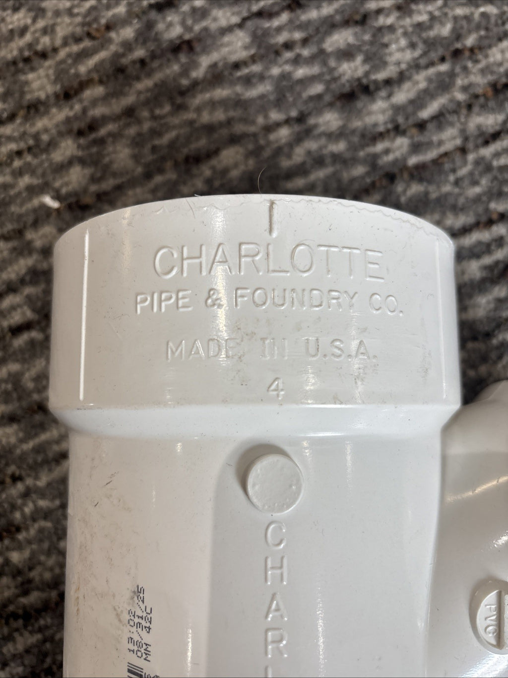 Charlotte Pipe 4 In. x 3 In. Reducing Sanitary PVC Tee PVC