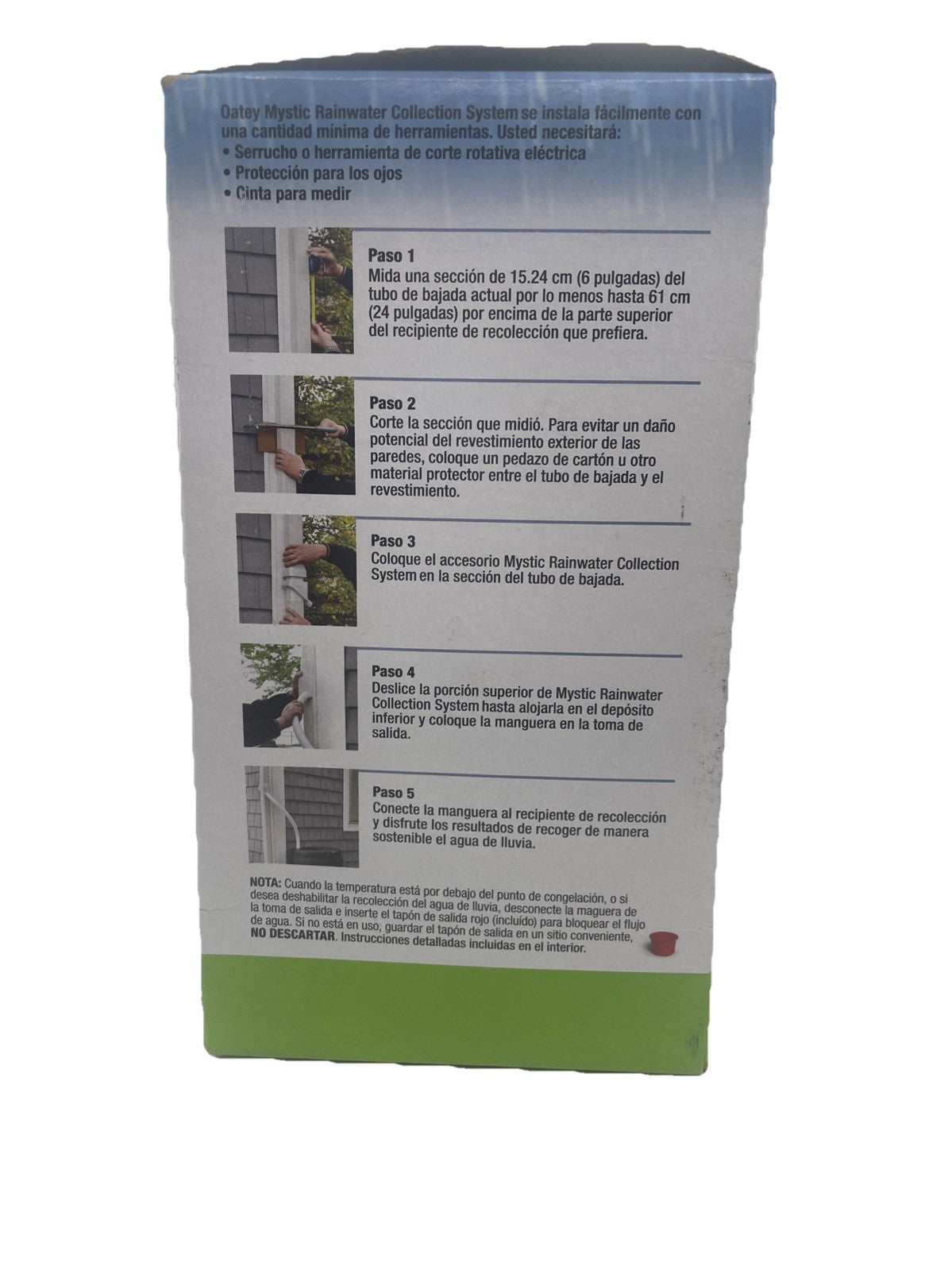 Oatey 14209 Mystic 2 in. x 3 in. White Rainwater Collection System