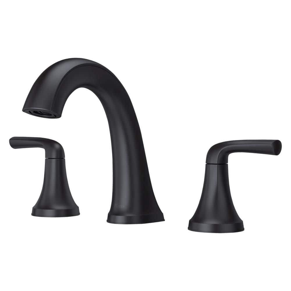 Pfister  LG49-MCA0B McAllen 1.2 GPM Widespread Bathroom Faucet, Matte Black