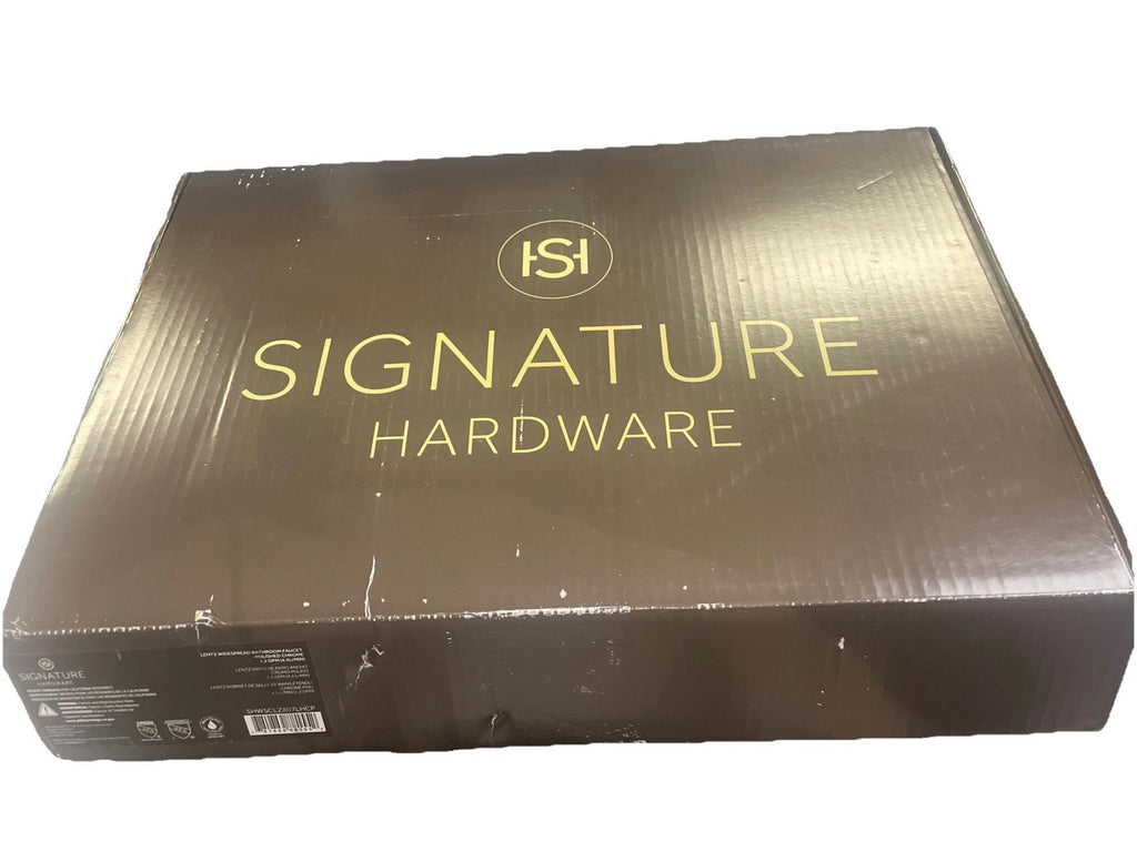 Signature Hardware SHWSCLZ807LHCP  Widespread Bathroom Faucet - Chrome