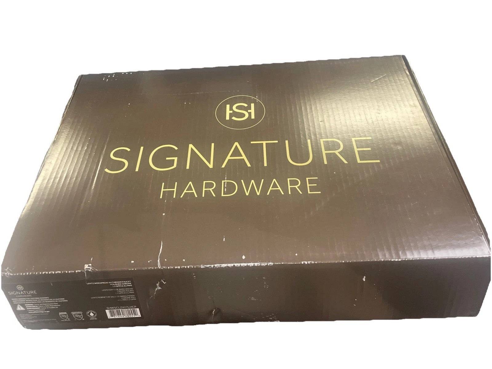 Signature Hardware SHWSCLZ807LHCP  Widespread Bathroom Faucet - Chrome