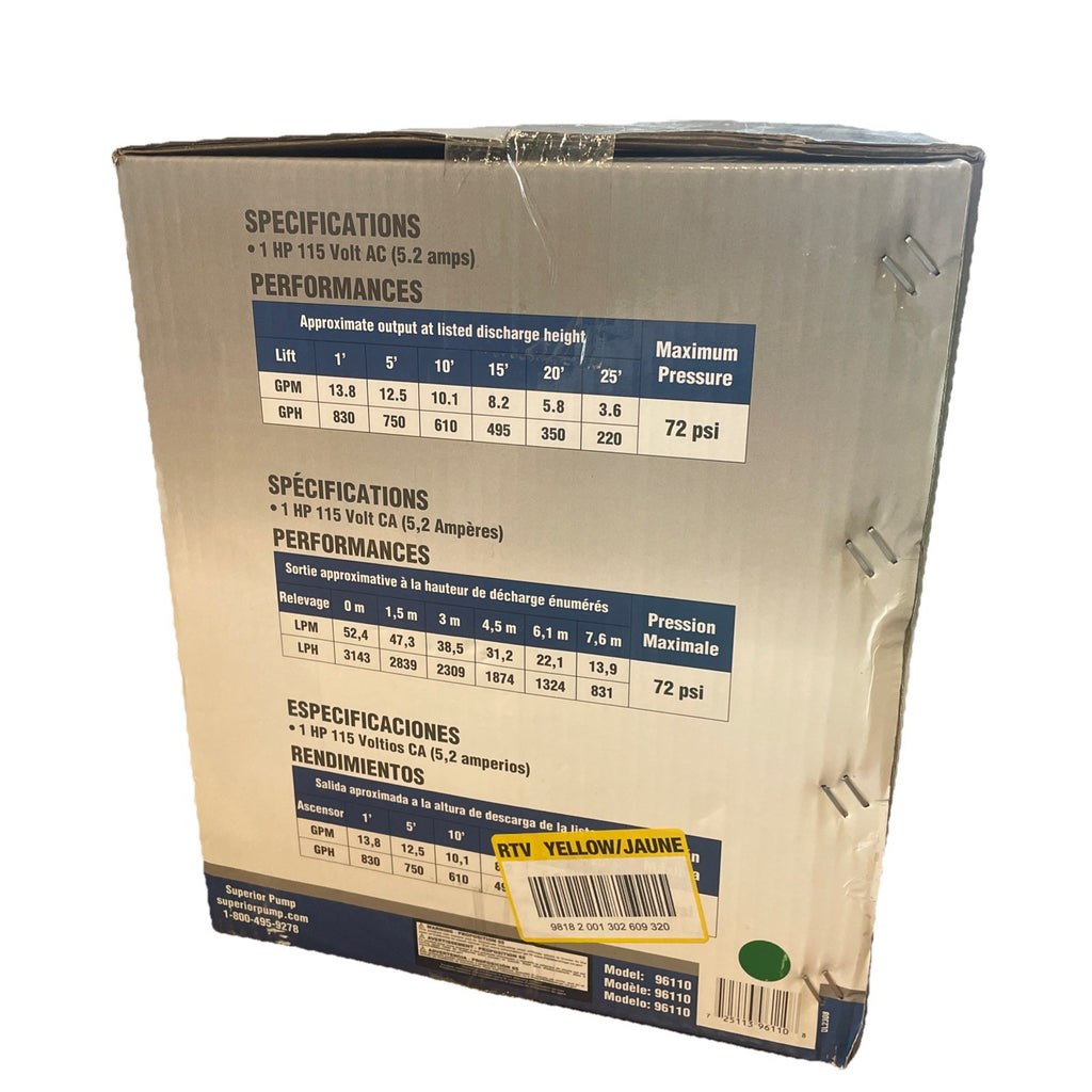 Superior Pump 96110 1 HP Sprinkler Pump - BRAND NEW!