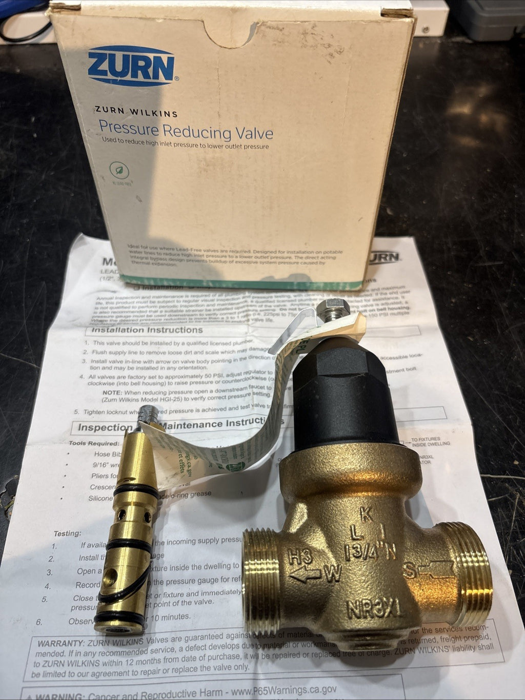 Zurn Wilkins 3/4 in. 70XL Pressure Reducing Valve Double Union FNPT. Read!