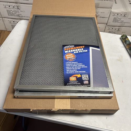 (QTY 2) Air Care 18 x 24x 1 in. Size Permanent Washable Air Filter 422262