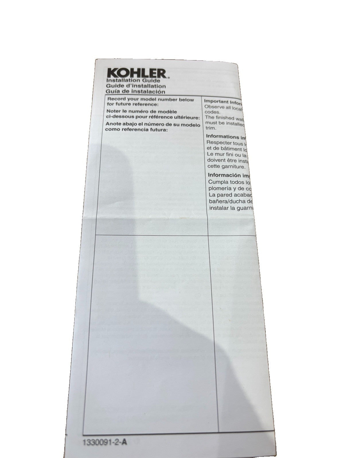 Kohler K-28563-2MB Wall Mount Tub Spout -Vibrant Brushed Moderne Brass