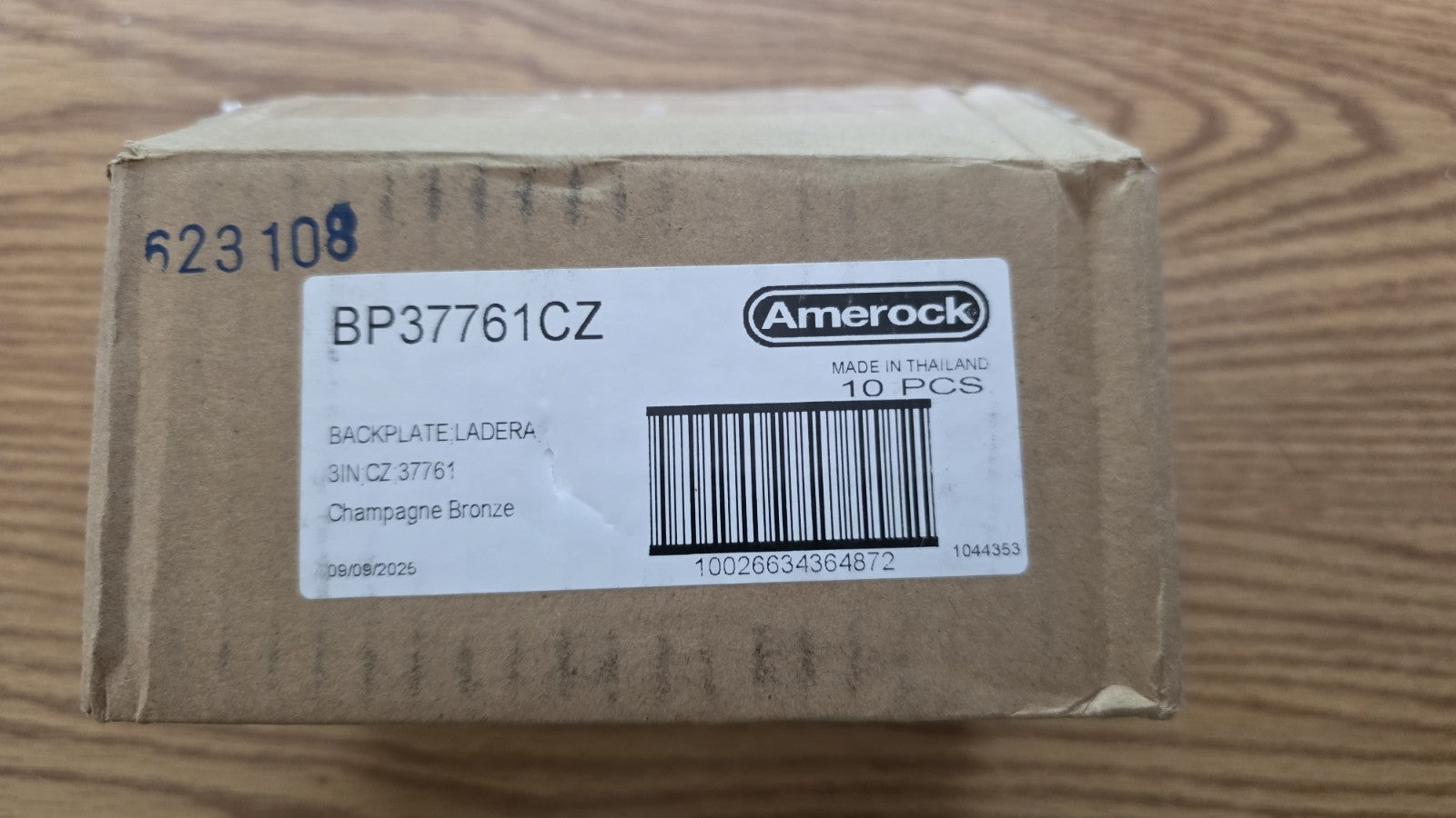 Box Of 10 Amerock Ladera 4-1/8" Backplate for 3" C/C Cabinet Pulls  BP37761CZ