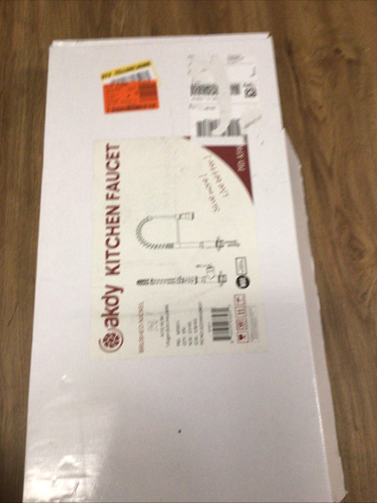 AKDY Single-Handle Pull-Down Sprayer Kitchen Faucet Brushed Nickel Kf0011