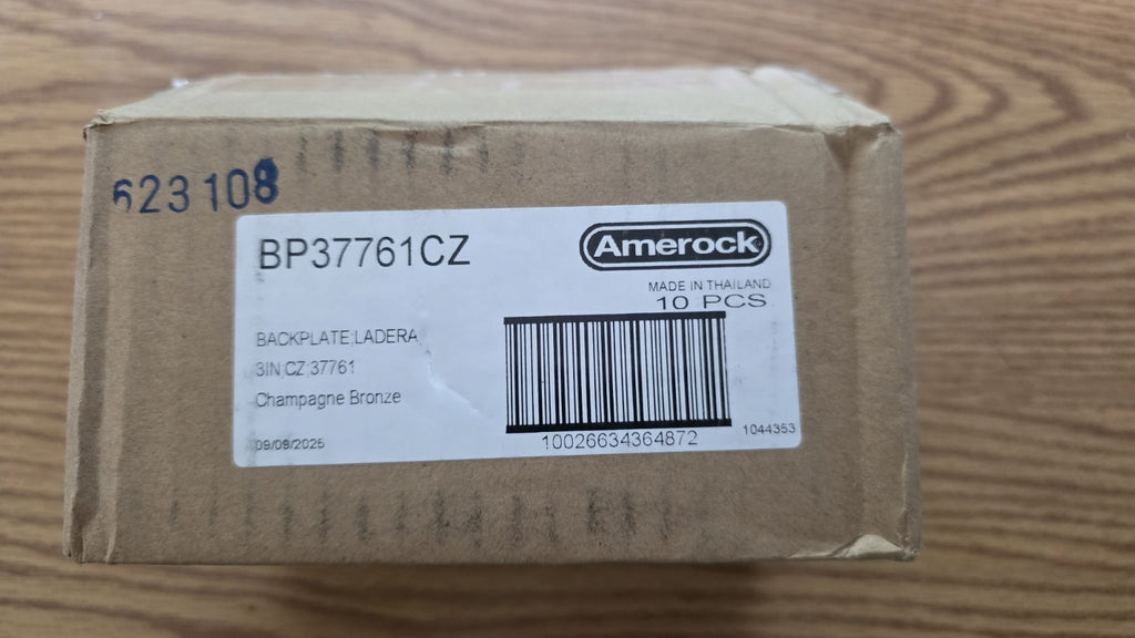 Box Of 6 Amerock Ladera 4-1/8" Backplate for 3" C/C Cabinet Pulls  BP37761CZ