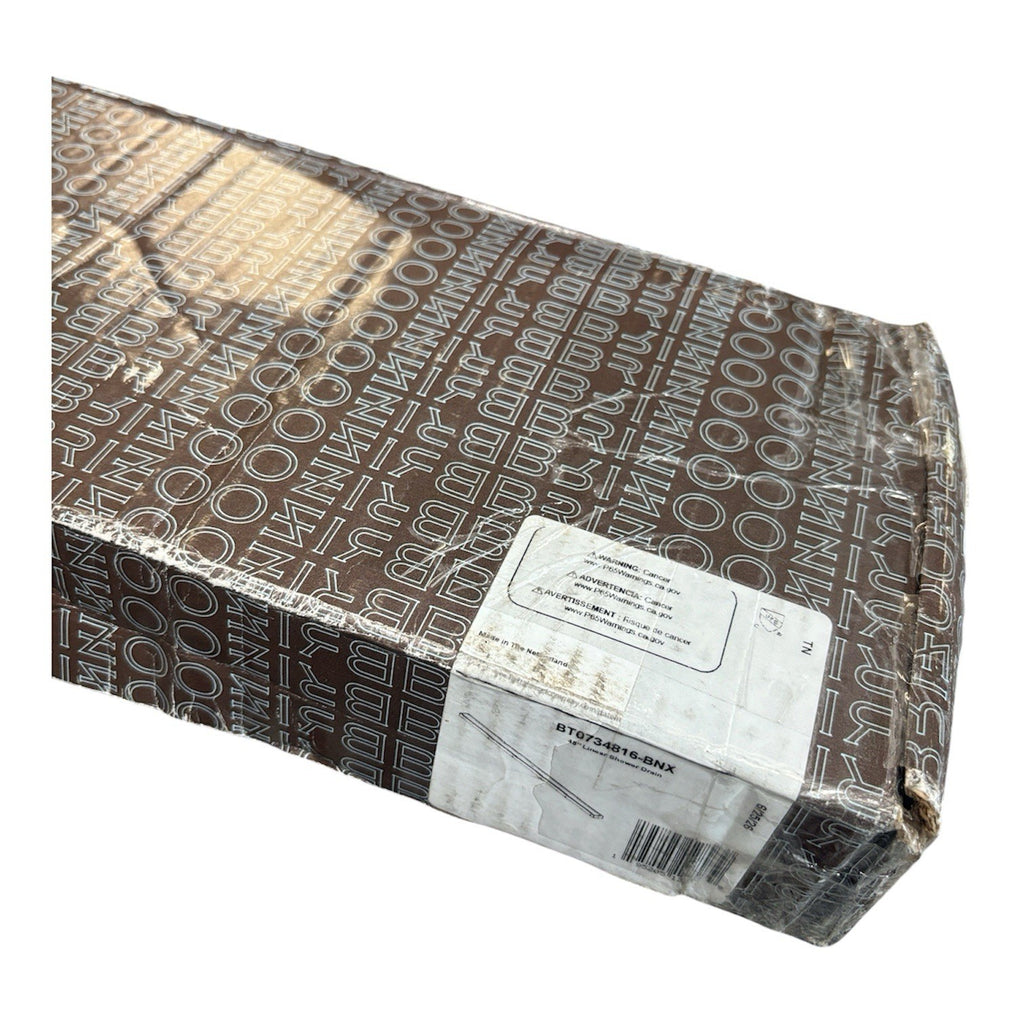 Brizo BT0734816 48" Reversible Linear Shower Drain with Dual Grate Installation