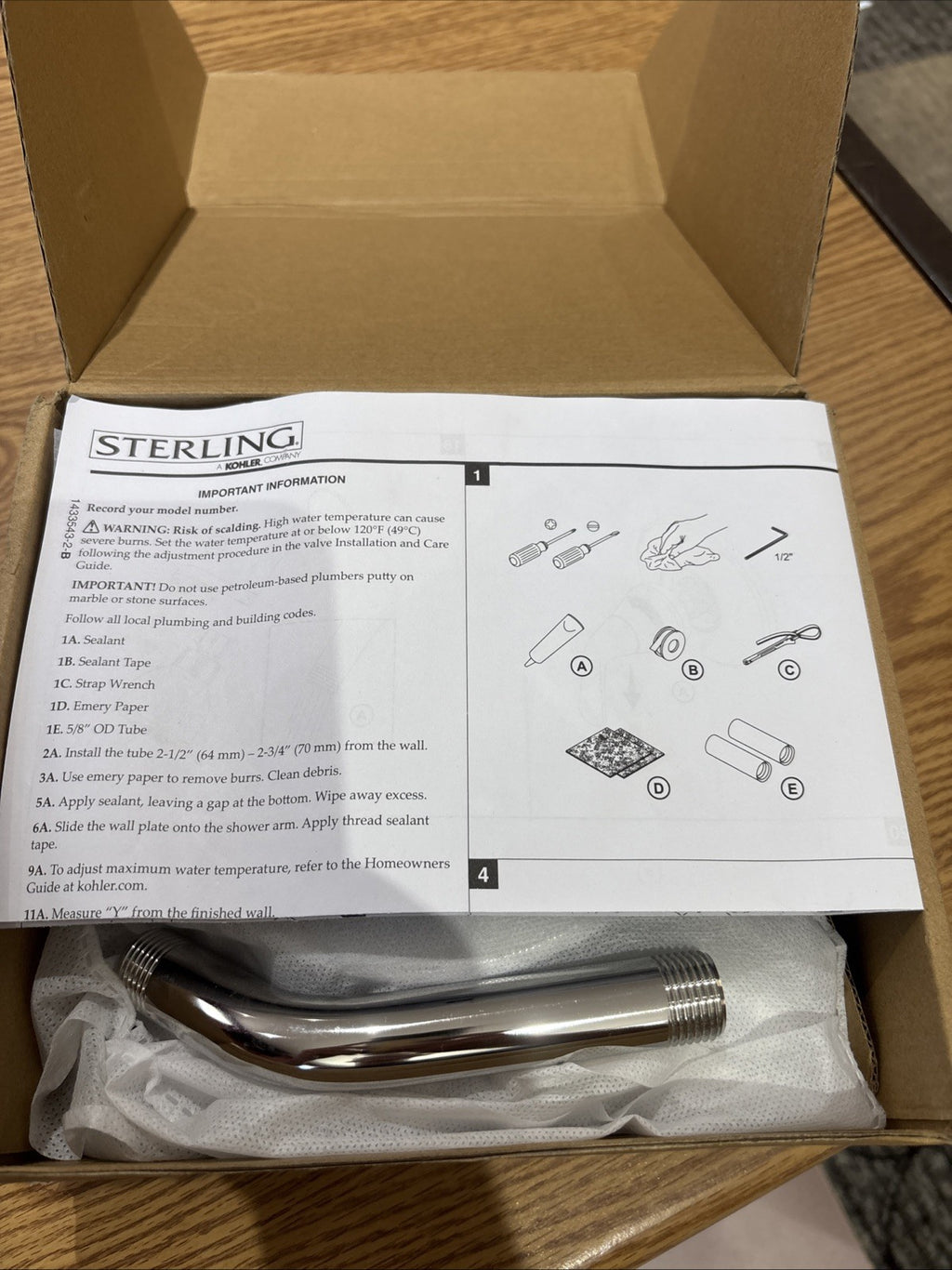 Sterling TS27377-4G-CP | Medley Tub and Shower Trim Package