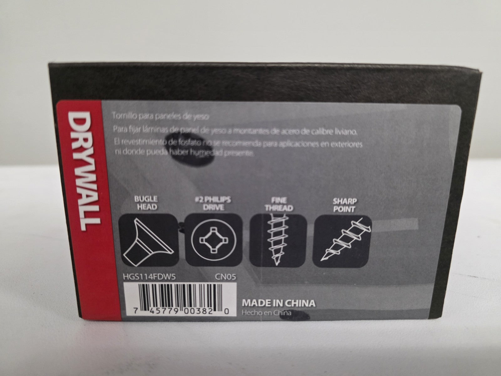 Huttig Grip Drywall Screw 1-1/4 in x 6 Fine Thread Phillips Drive 5lb Screws