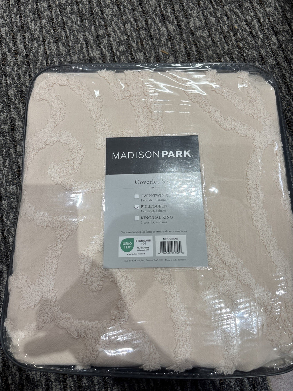 Madison Park  6 Piece Day Bed Cover Set 6pc Cream Color Queen