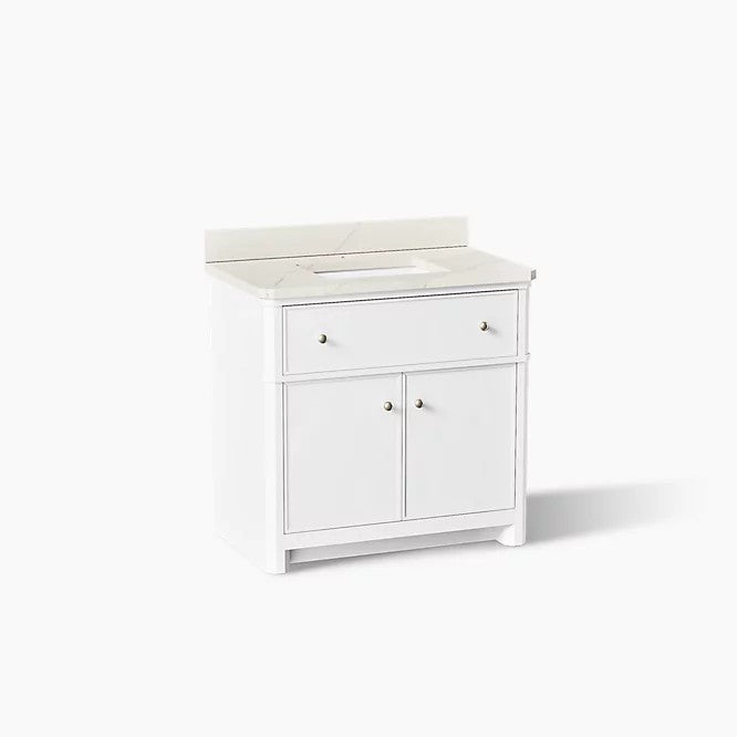 Kohler 39307-0 36'' Claude by Studio McGee Vanity White Finish Quartz Top