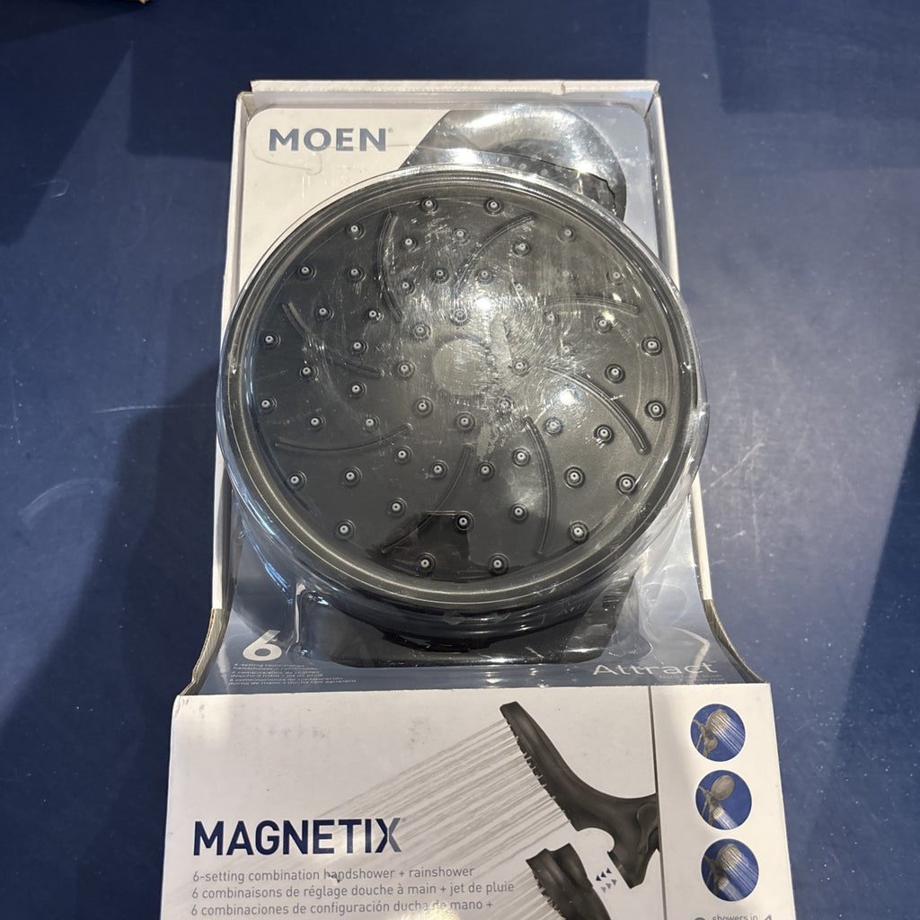 MOEN Attract Magnetix 6-Spray 6.75 in. Dual Shower Head 1.75 GPM Matte Black